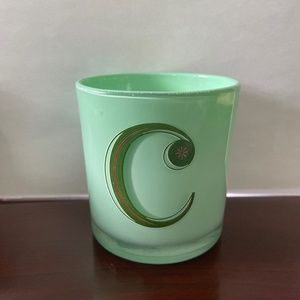 *C* monogram candle